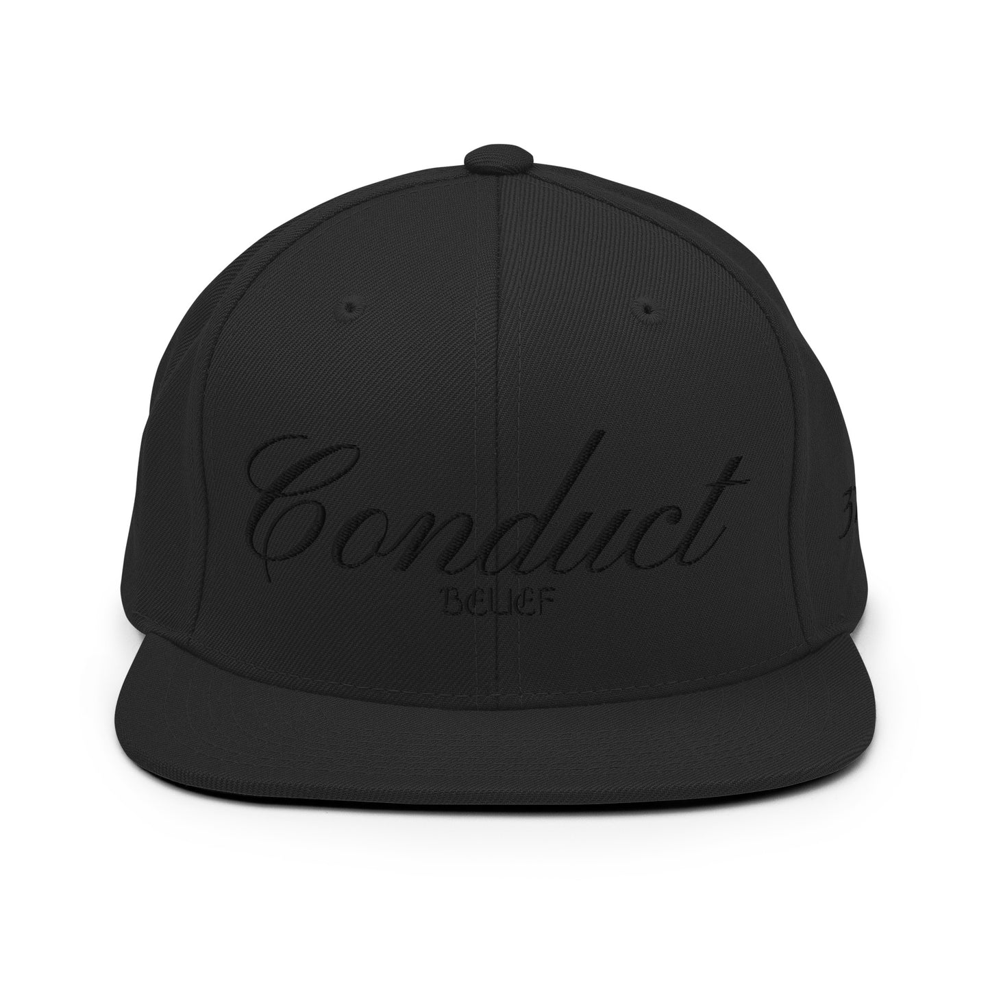 Conduct Over Belief Black - Snapback Hat