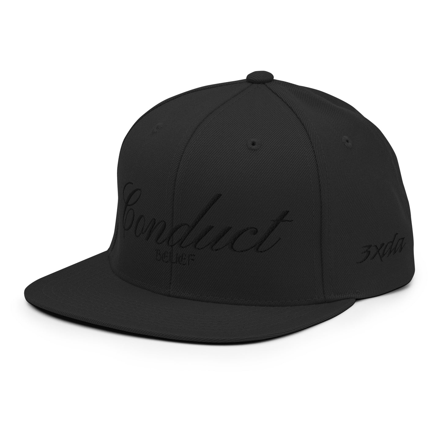 Conduct Over Belief Black - Snapback Hat