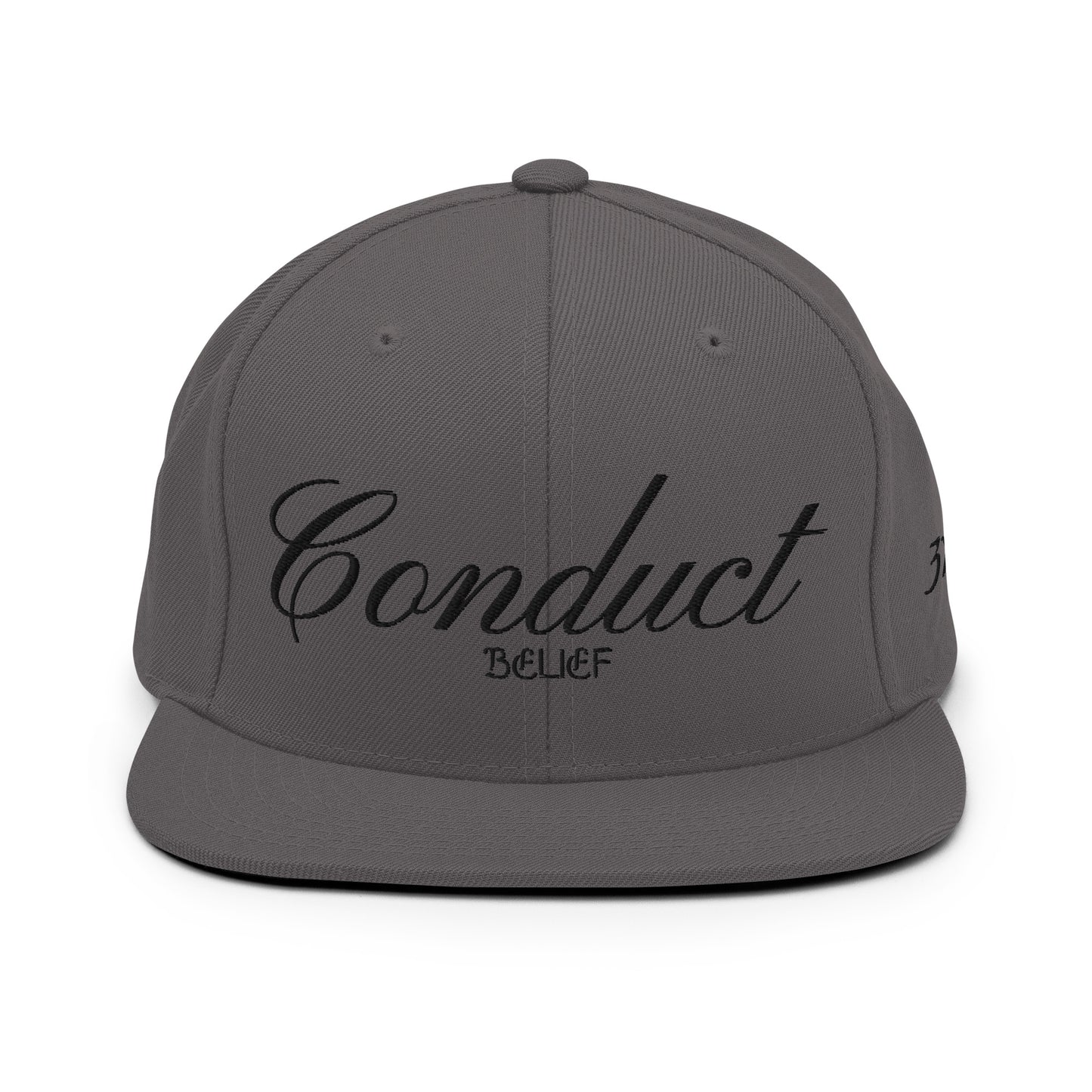Conduct Over Belief Black - Snapback Hat
