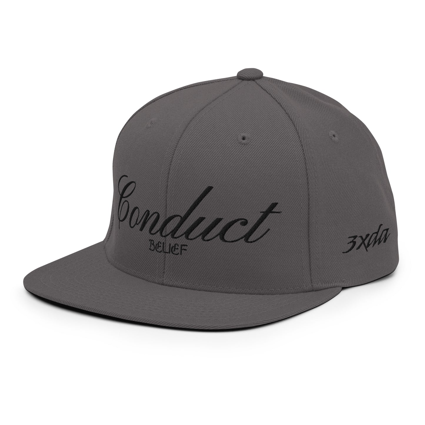 Conduct Over Belief Black - Snapback Hat