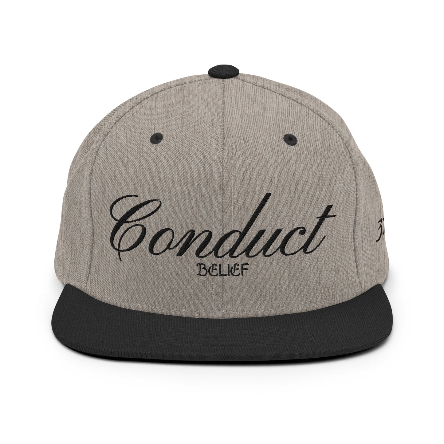 Conduct Over Belief Black - Snapback Hat