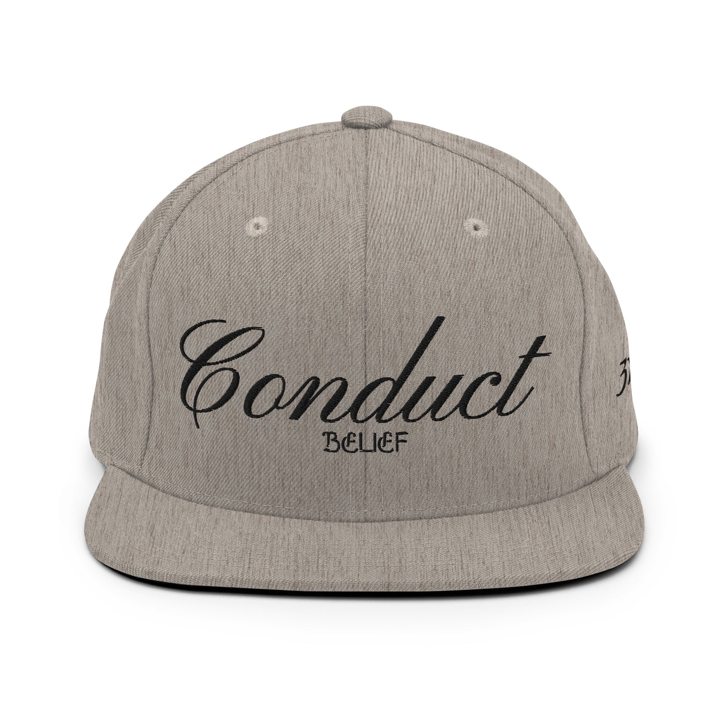Conduct Over Belief Black - Snapback Hat