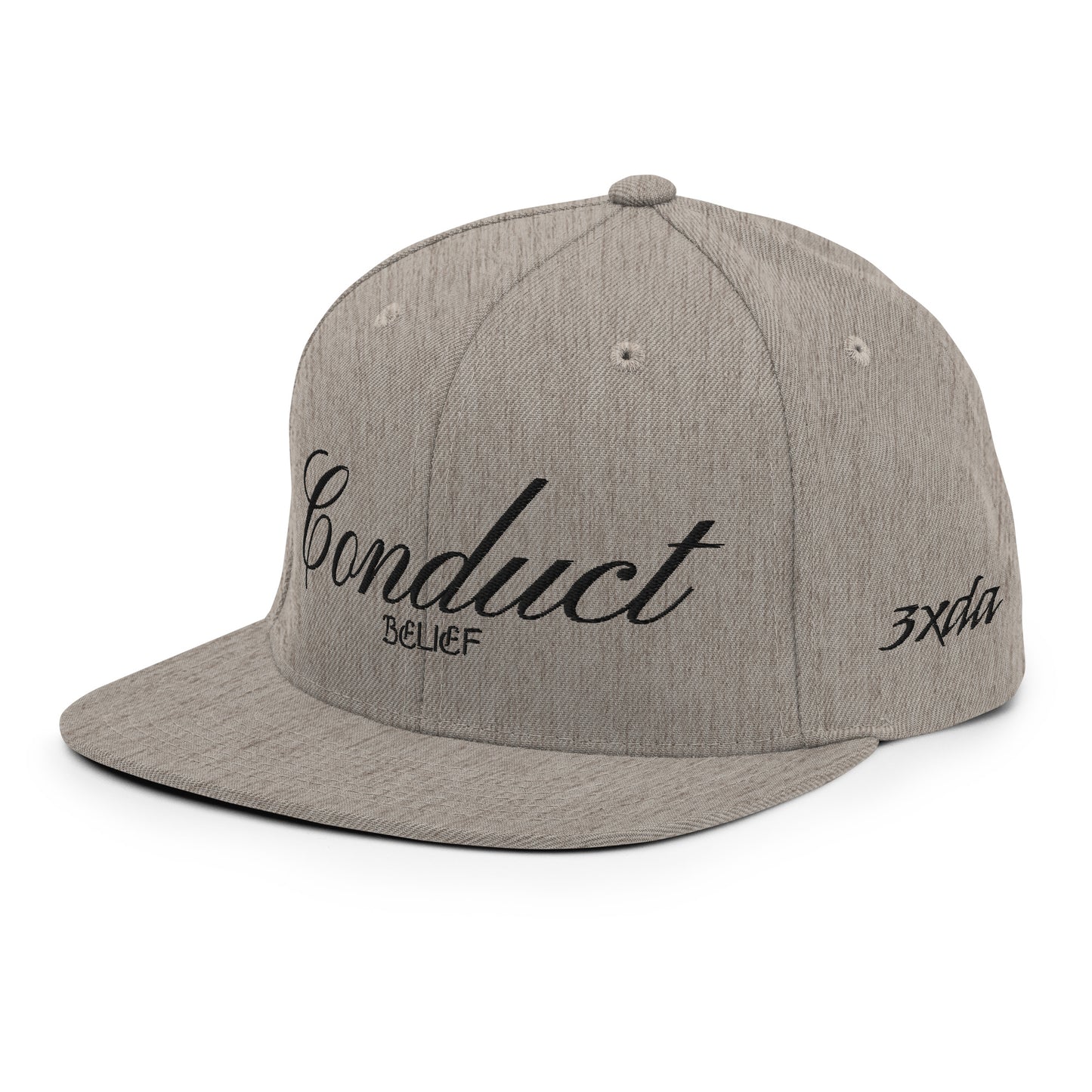 Conduct Over Belief Black - Snapback Hat