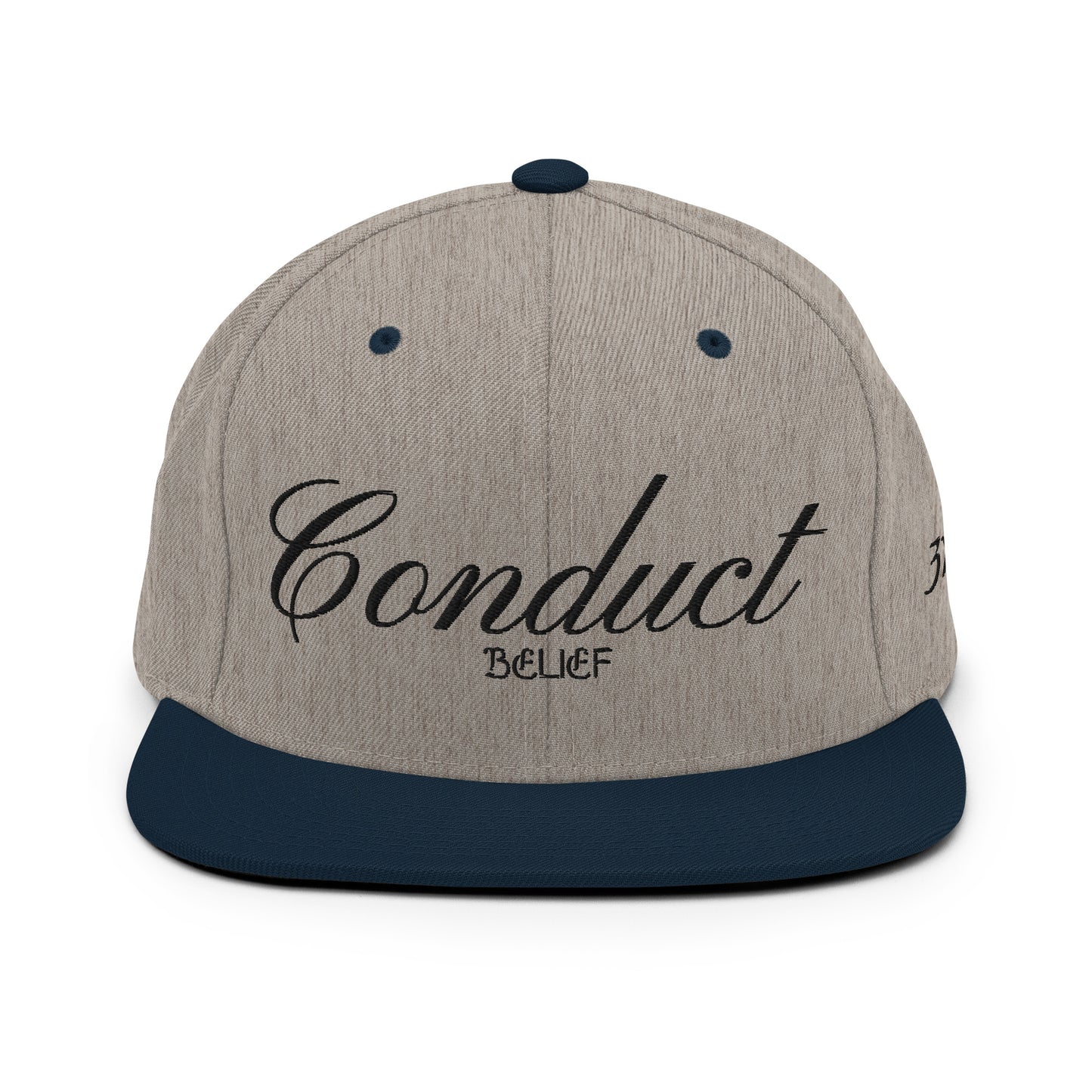 Conduct Over Belief Black - Snapback Hat