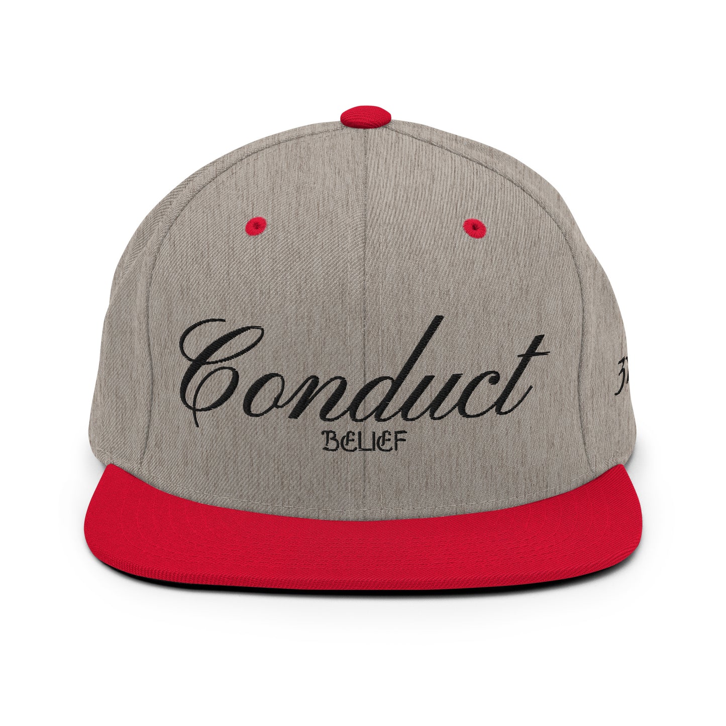 Conduct Over Belief Black - Snapback Hat