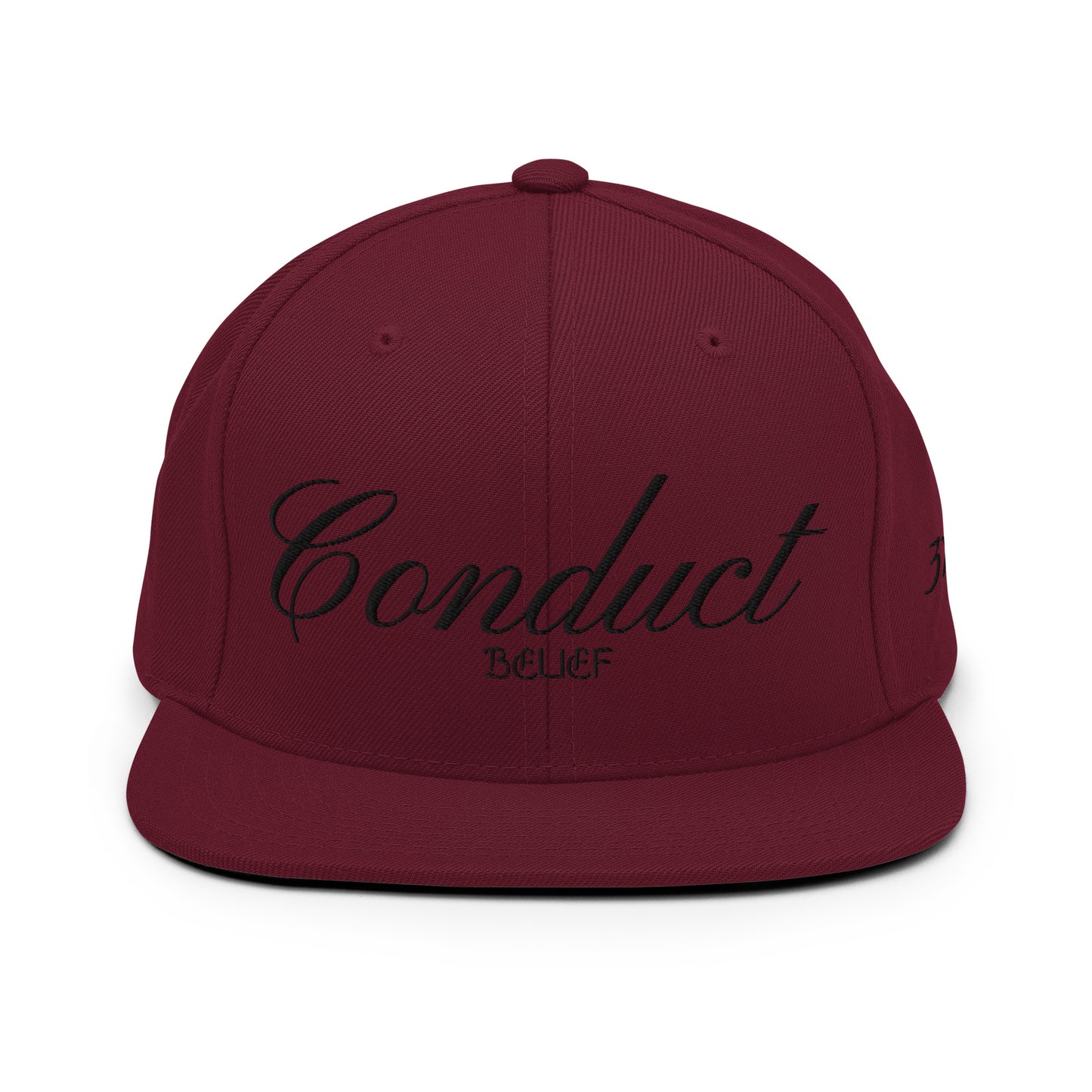 Conduct Over Belief Black - Snapback Hat