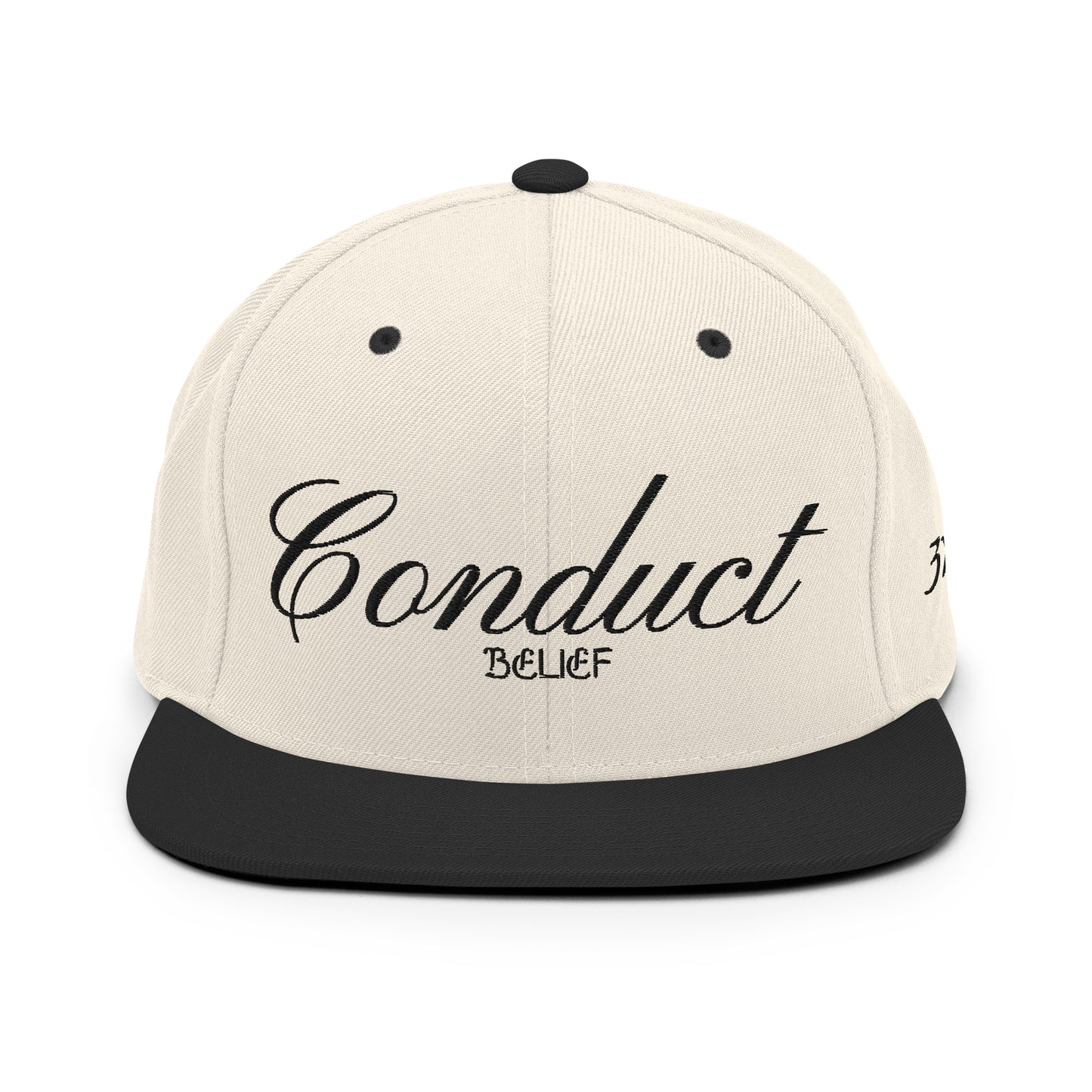 Conduct Over Belief Black - Snapback Hat