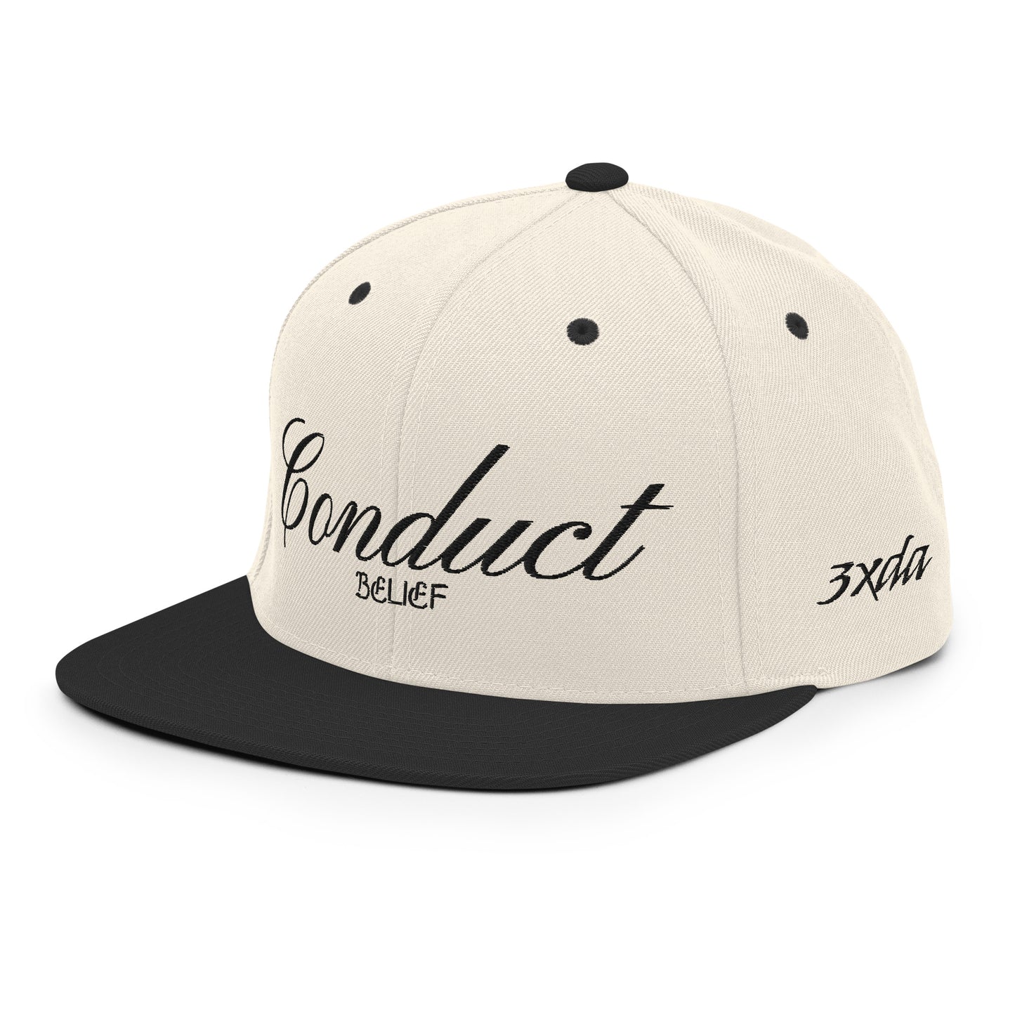 Conduct Over Belief Black - Snapback Hat