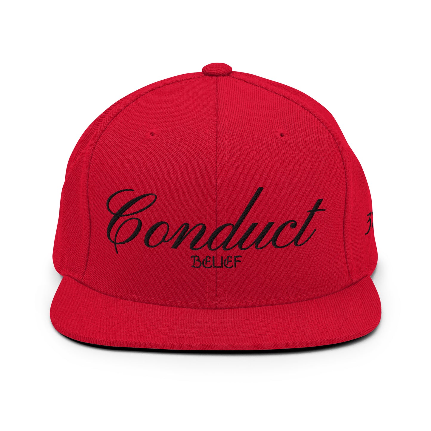 Conduct Over Belief Black - Snapback Hat