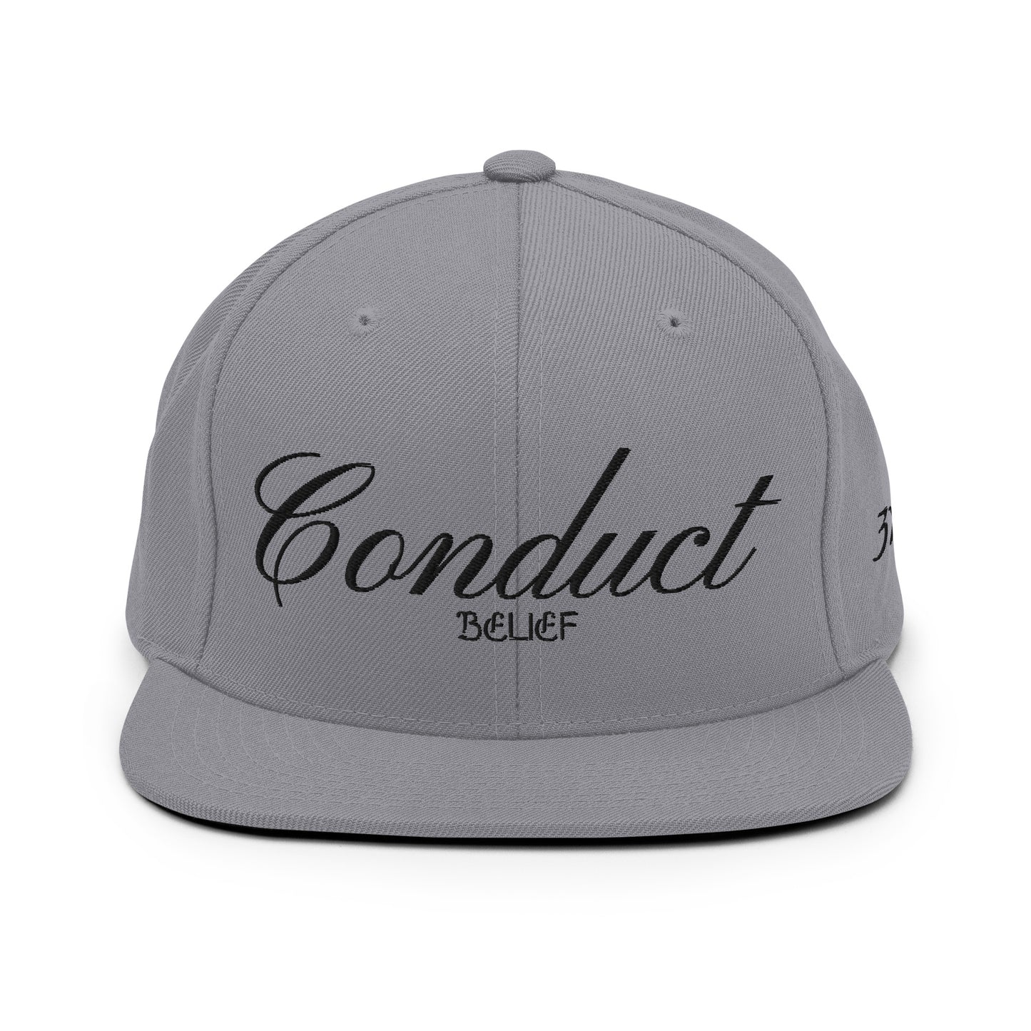 Conduct Over Belief Black - Snapback Hat