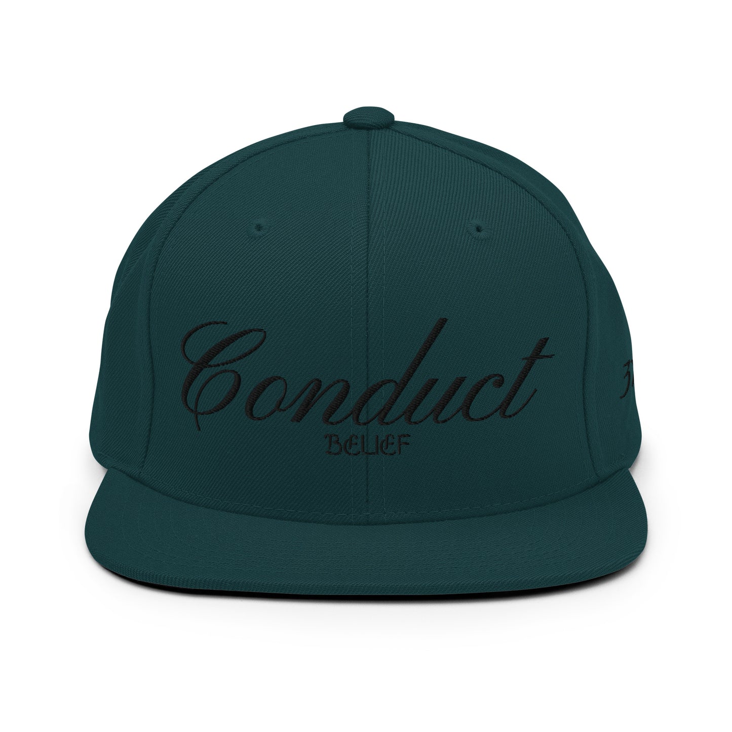 Conduct Over Belief Black - Snapback Hat